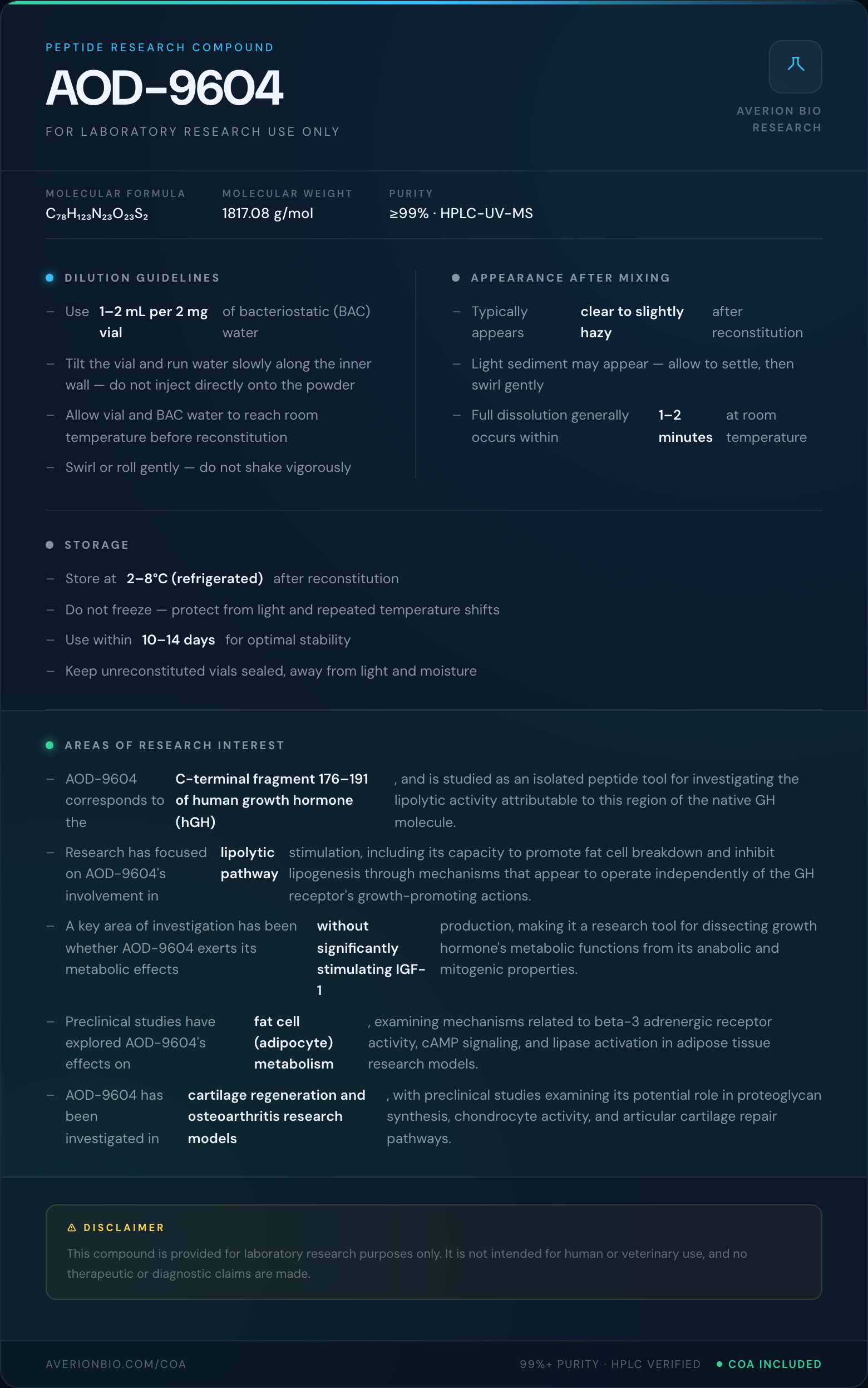 AOD-9604 — info card