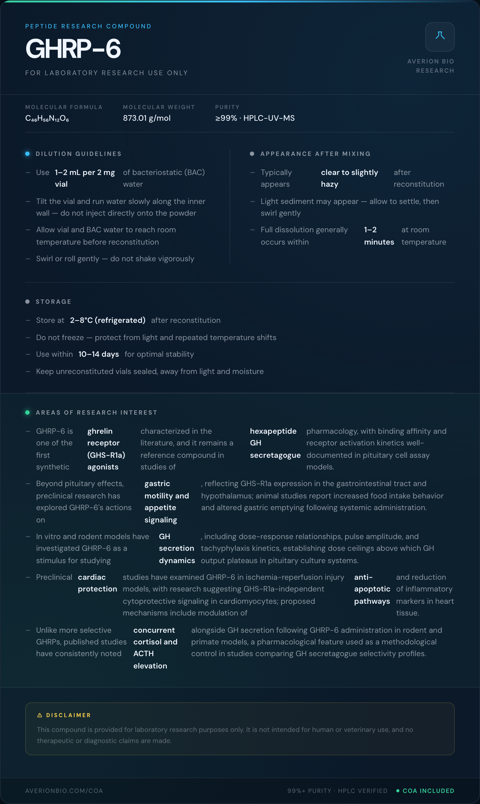 GHRP-6 — info card
