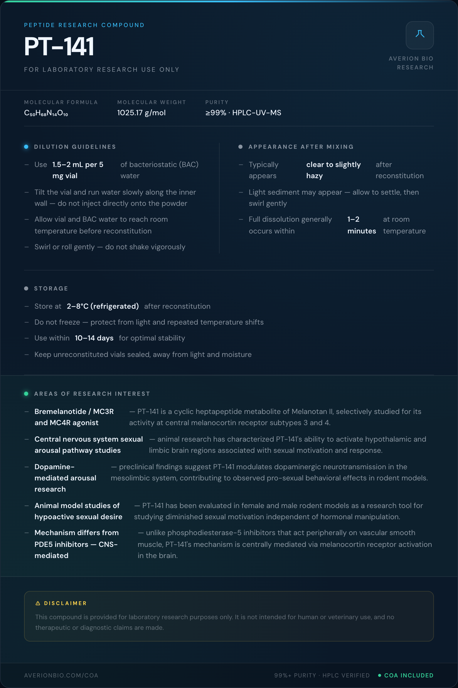 PT-141 — info card
